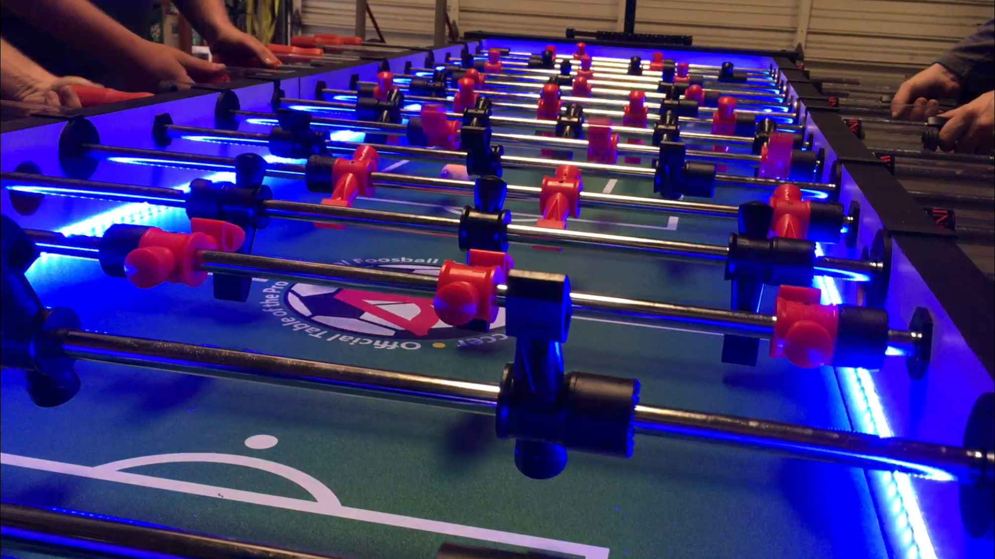 Giant LED Foosball Table