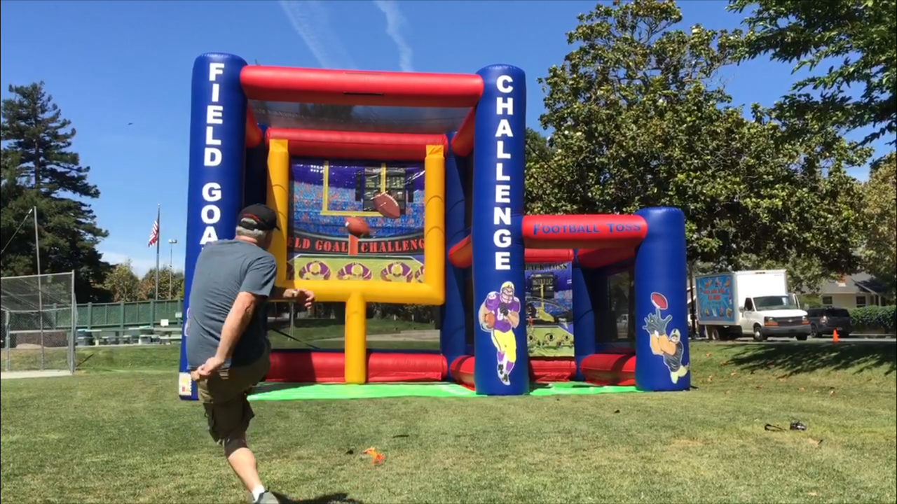 inflatable field goal challenge rental bay area
