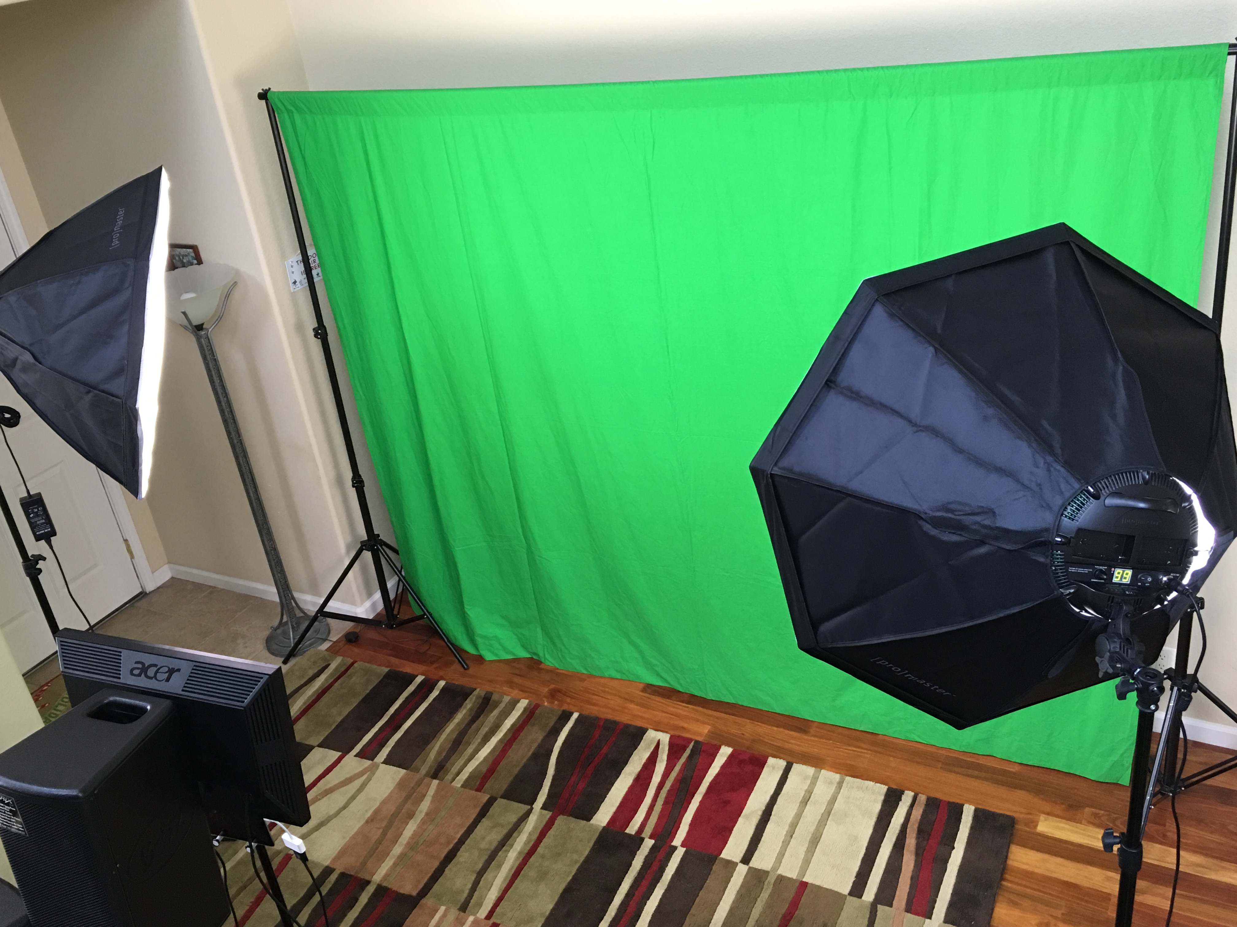 Green Screen Photo Booth Setup