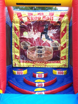 Inflatable Skee Ball Machine