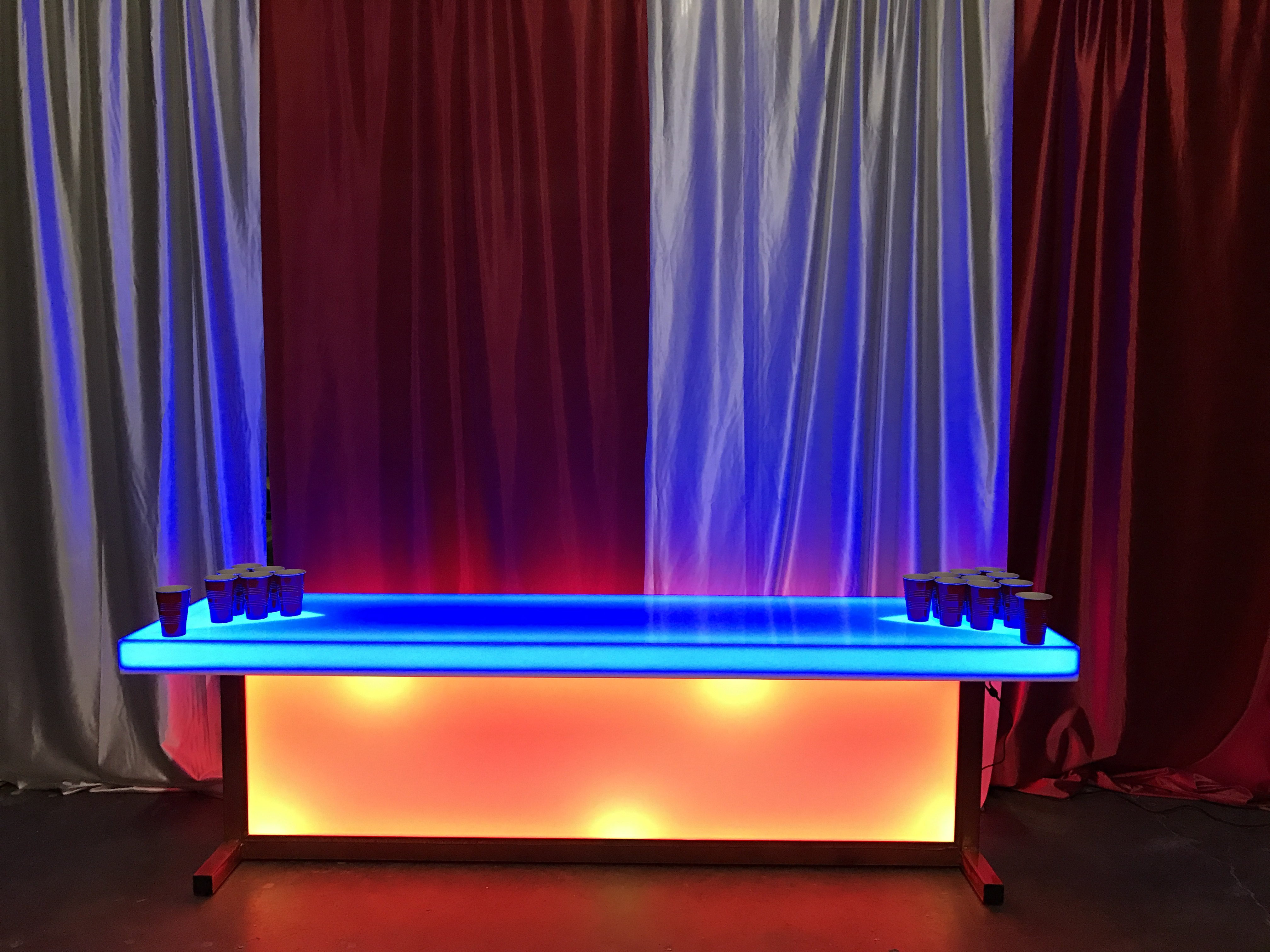 Light Up Beer Pong Table