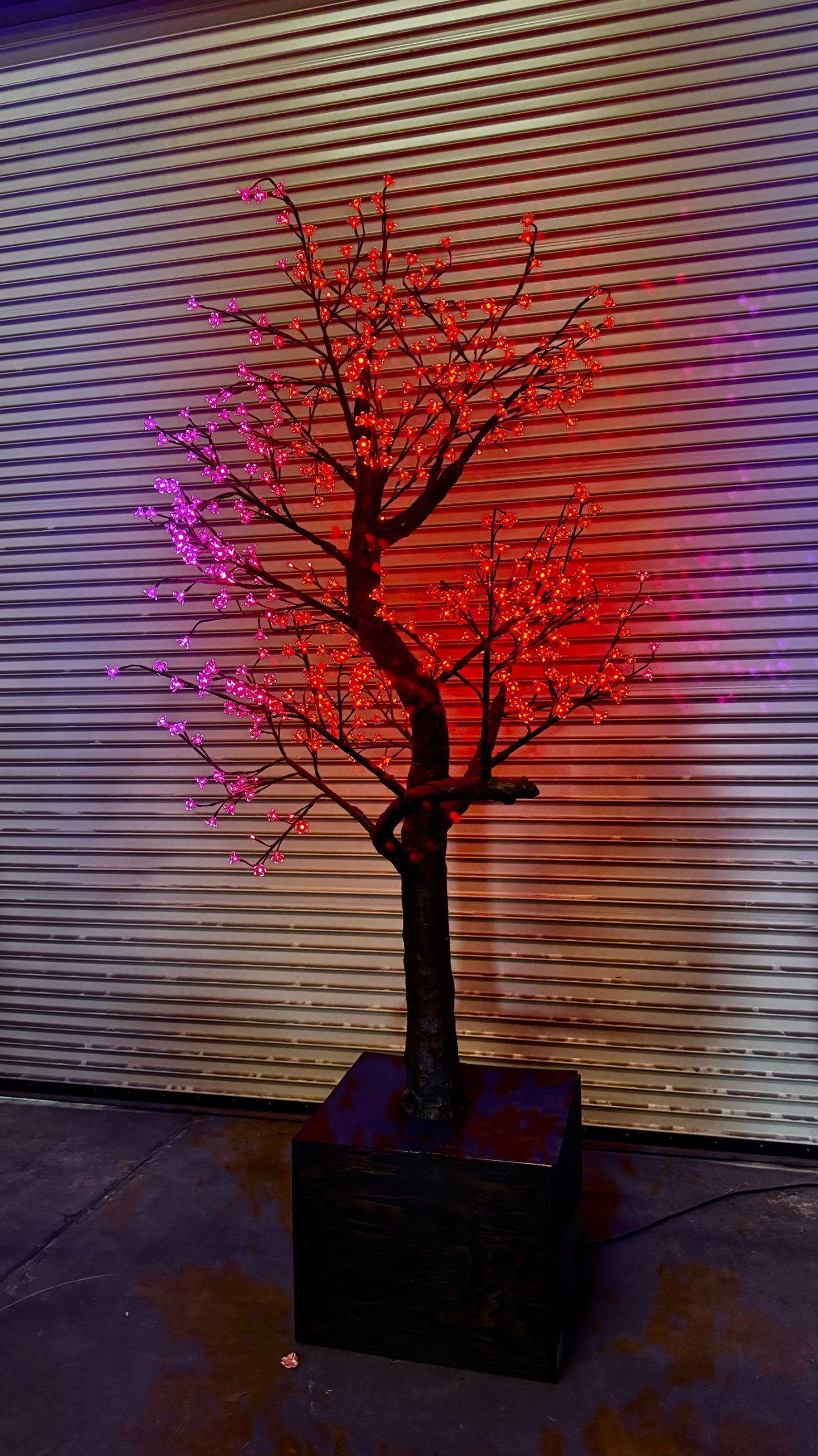 LED 3-color changing Cherry Blossom Tree