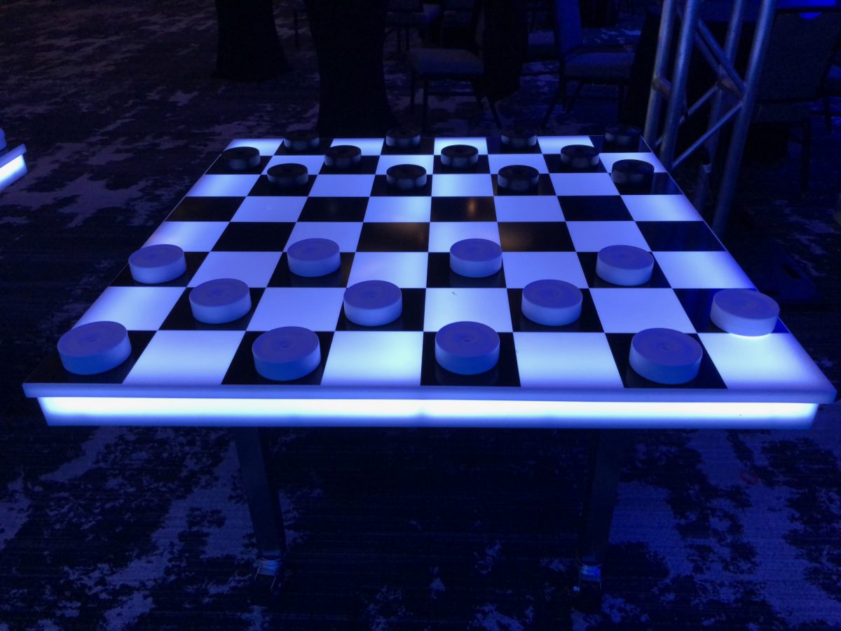 LED Giant Checkers Game