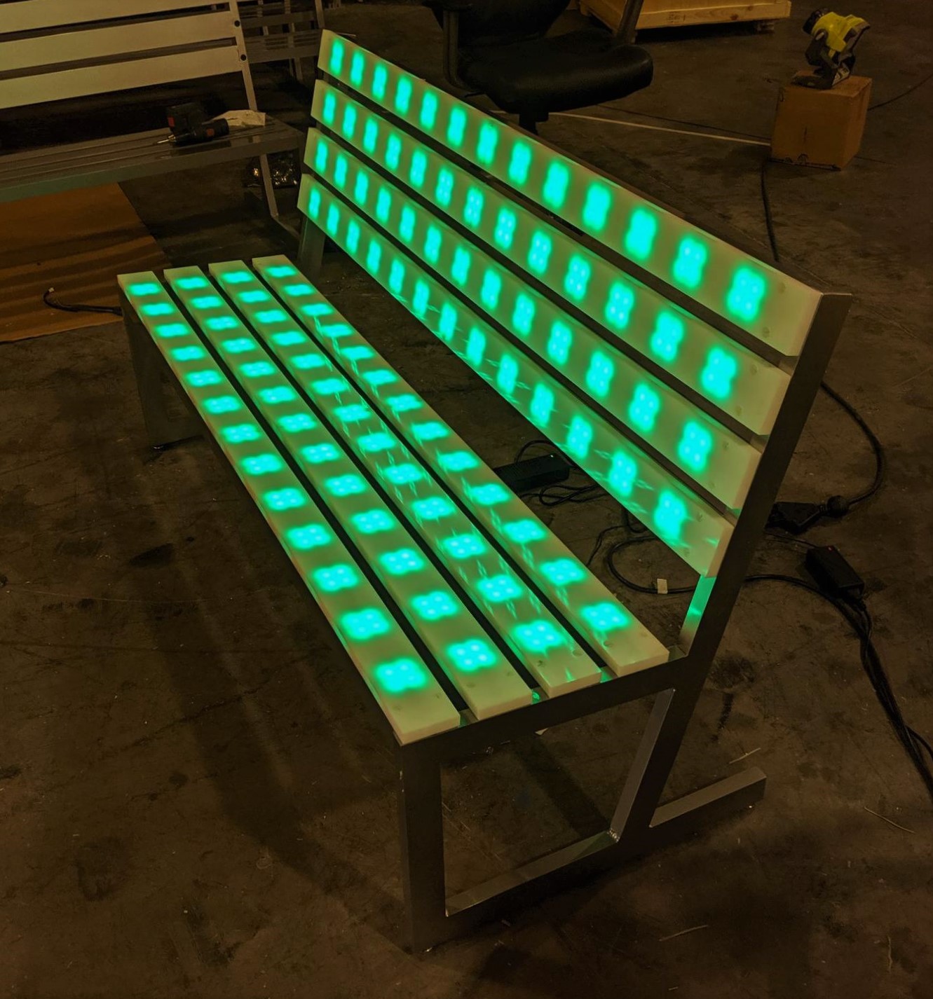 LED Park Bench Rental