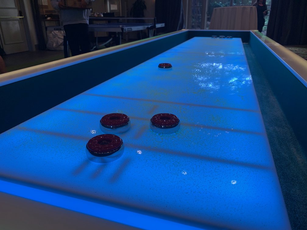 Glowing LED Shuffleboard Rental