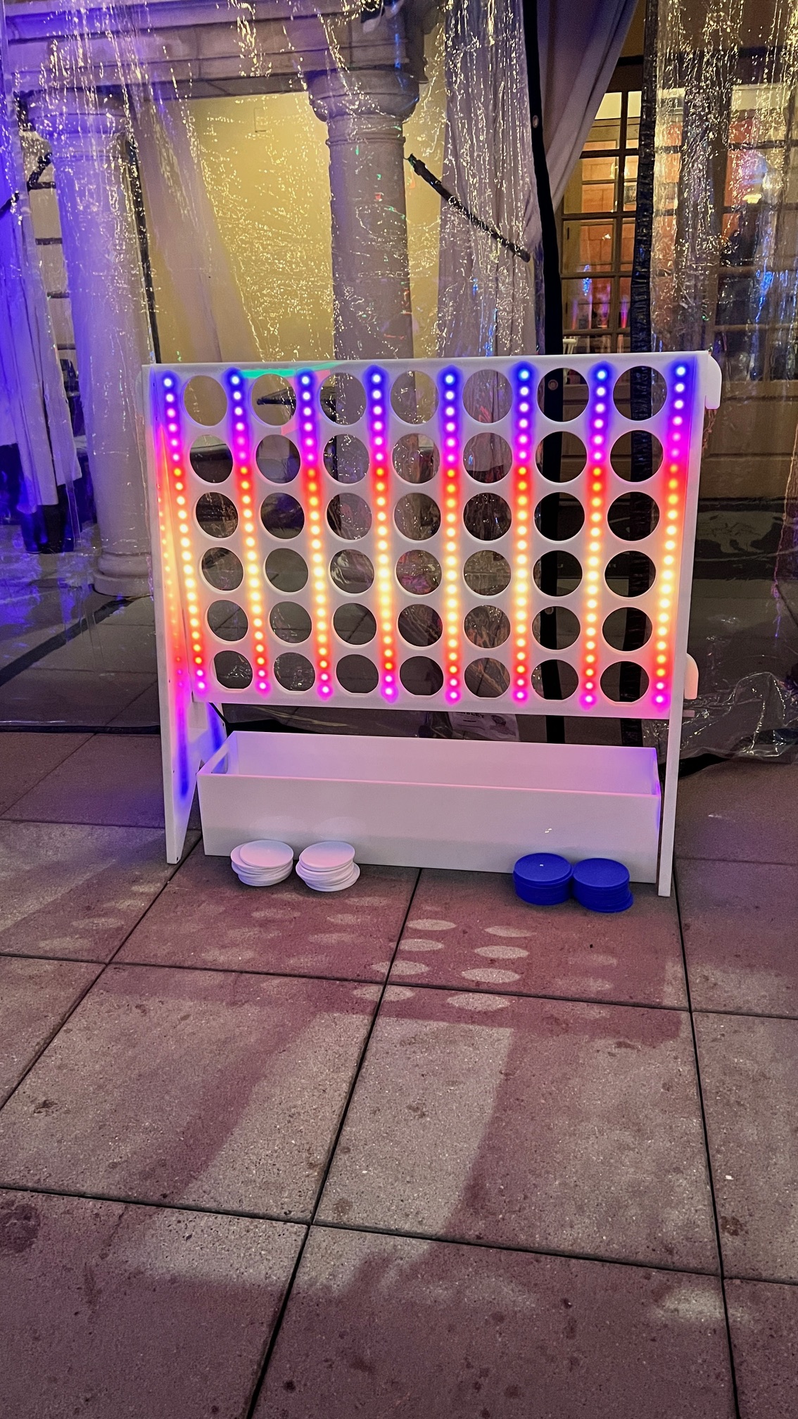 Lighted LED Connect 4 Rental Game-Greater San Jose Area