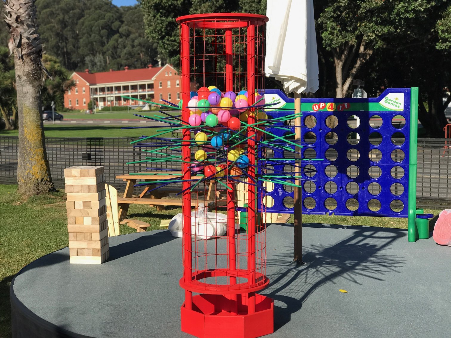 Oversized Kerplunk game Monterey Bay