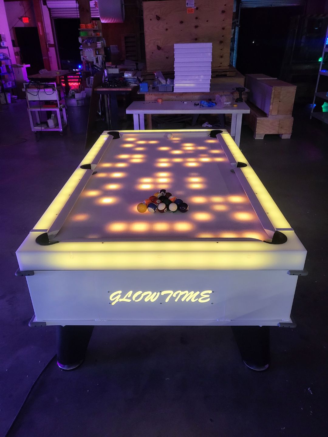 LED Lighted Pool Table Rental - Monterey Bay, East Bay, SF