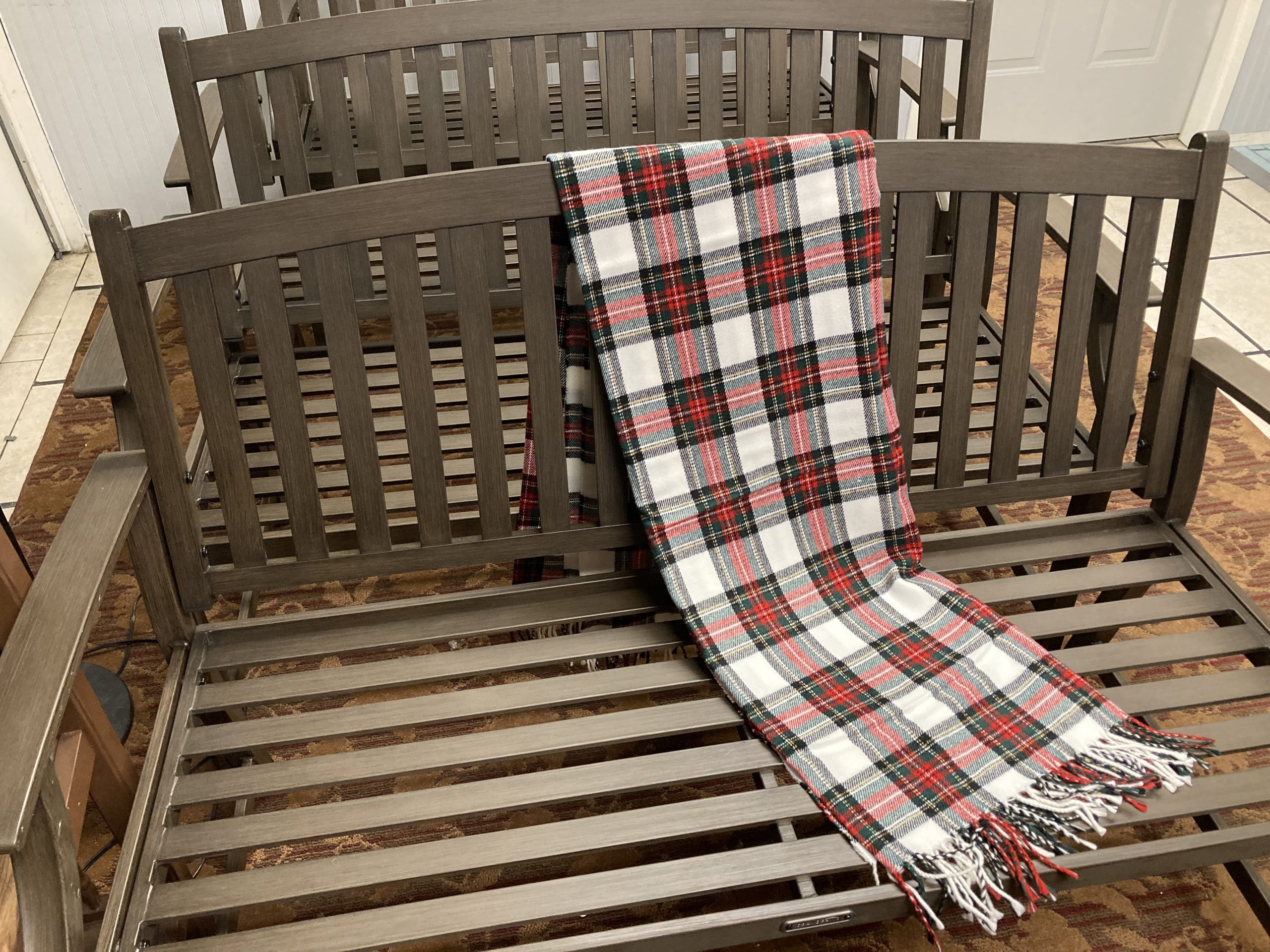 Powder Coated Metal Park Bench Rental